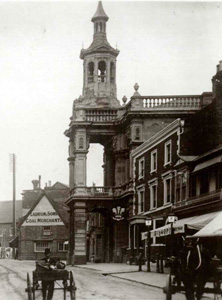 The Corn Exchange and Plume of Feathers about 1909